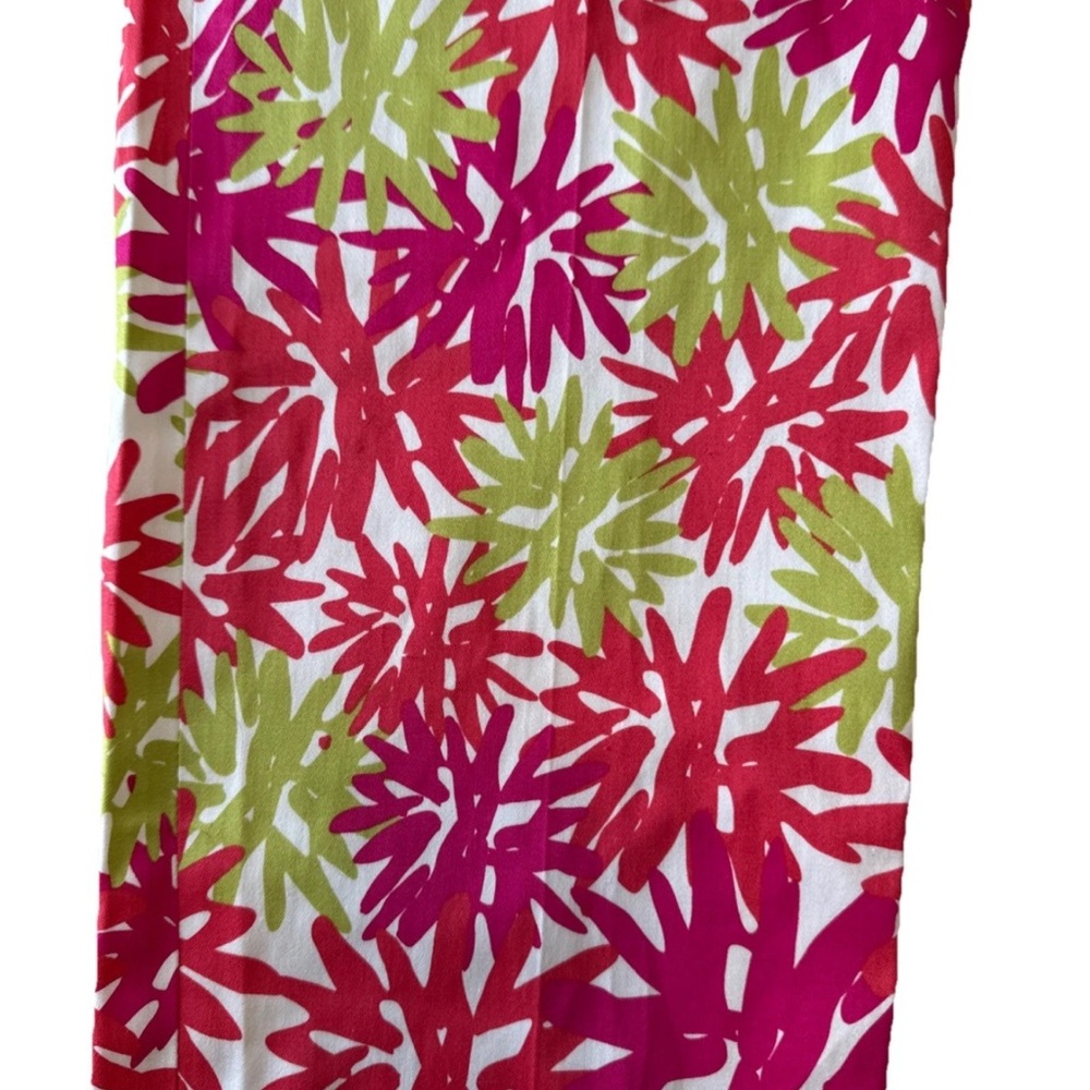 Pappagallo Hot Pink & Lime Floral Ankle Jeans pink (sand and melon) 10 nwt - Picture 13 of 16